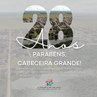 Parabéns, Cabeceira Grande - MG